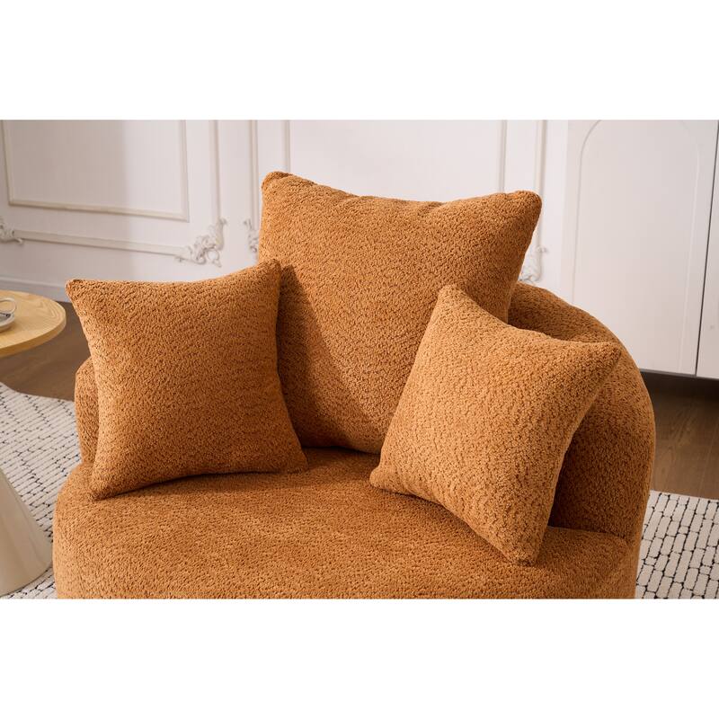 Single Seat Full Sponge Compression Swivel Chair Single Sofa