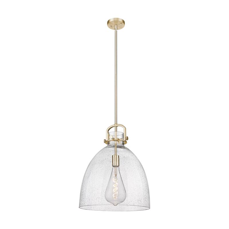 Innovations Lighting Newton Bell - 1 Light 16" Stem Hung Pendant