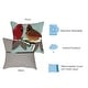 preview thumbnail 3 of 10, Liora Manne Frontporch Cardinals Indoor/Outdoor Pillow Sky 18" Square