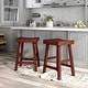 preview thumbnail 8 of 12, Howler Transitional 24-inch Saddle Stool (Set of 2) by Furniture of America