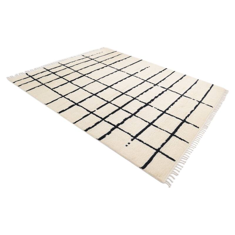 Overton Handmade Boho Moroccan Area Rug