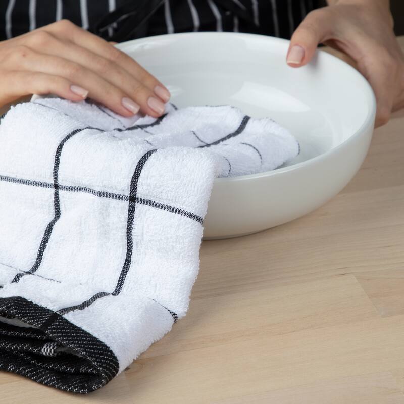 Cooks Linen Kitchen Towels - 12 Pack - 15x25