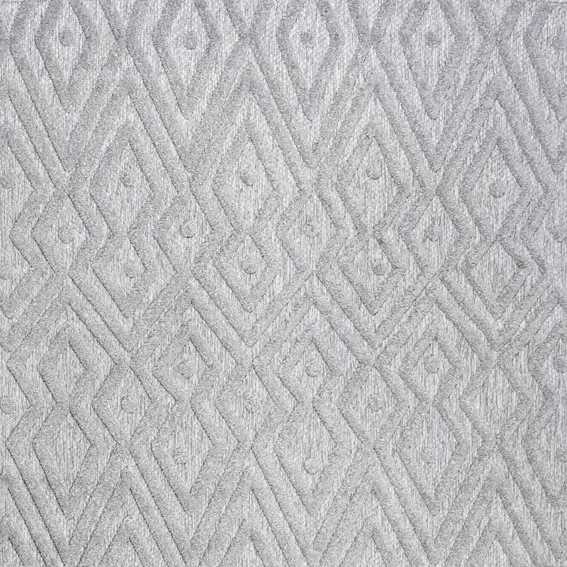 JONATHAN Y Salines Moroccan Diamond Indoor/Outdoor Area Rug - 5' Square - Light Gray