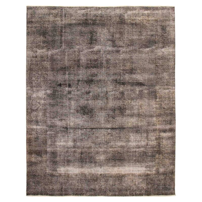 ECARPETGALLERY Hand-knotted Color Transition Black, Dark Grey Wool Rug - 9'4 x 12'1 - Black/ Dark Grey - 9'4 x 12'1