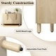 preview thumbnail 6 of 13, 4-Door Buffet Cabinet with Storage, Wood Sideboard Cabinet with Unique Arc Handles and Adjustable Shelves