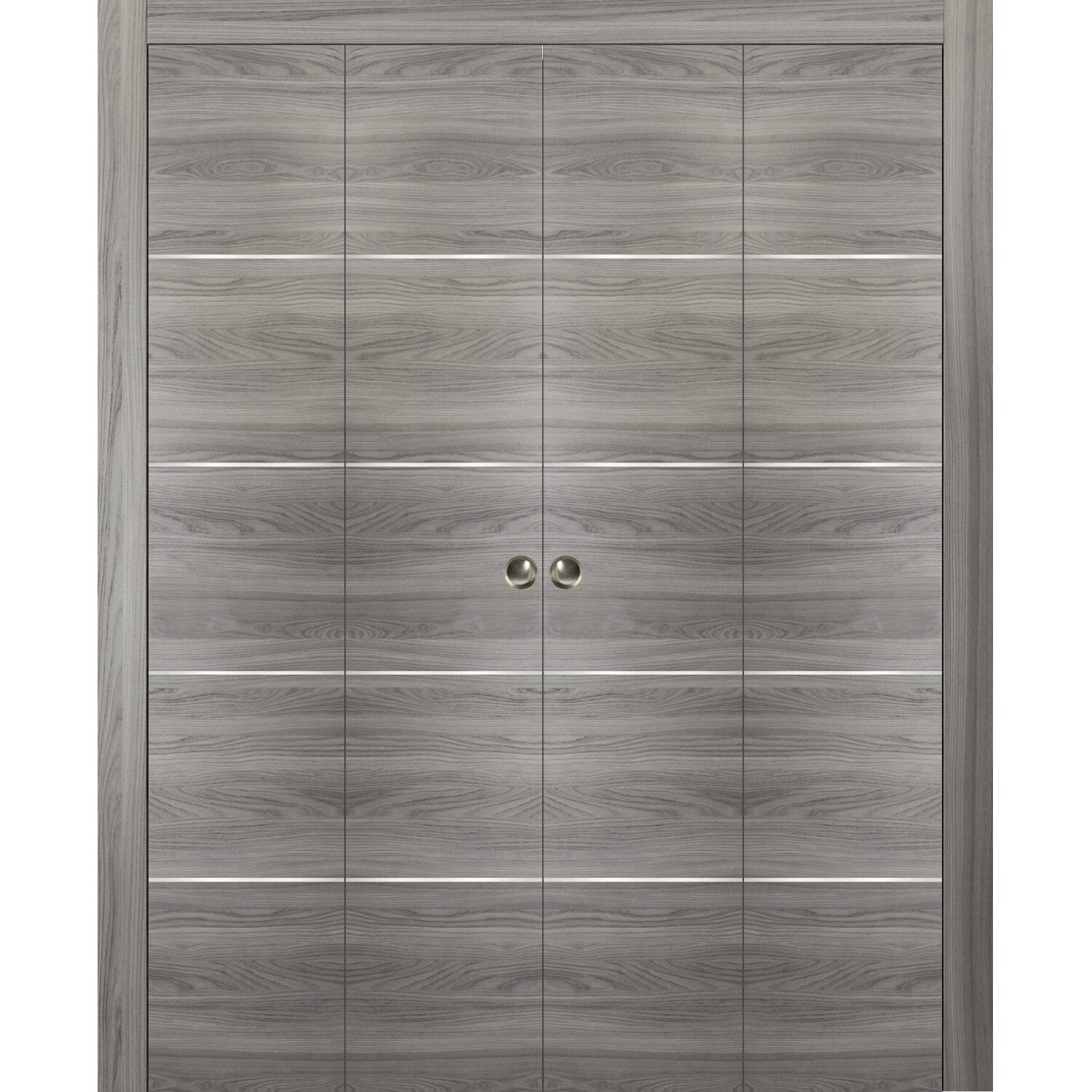 SartoDoors Planum 0020 | Closet Door Bi-fold Door | Solid Wood | Hardware Set | 72x80, Custom Bedroom Door Bathroom Door