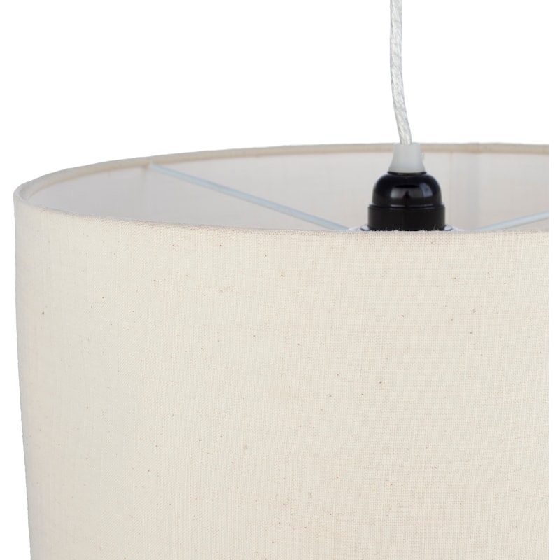 Artistic Weavers Lonsdale Simple Drum Hanging Pendant Light - 10"H x 15"W x 15"D