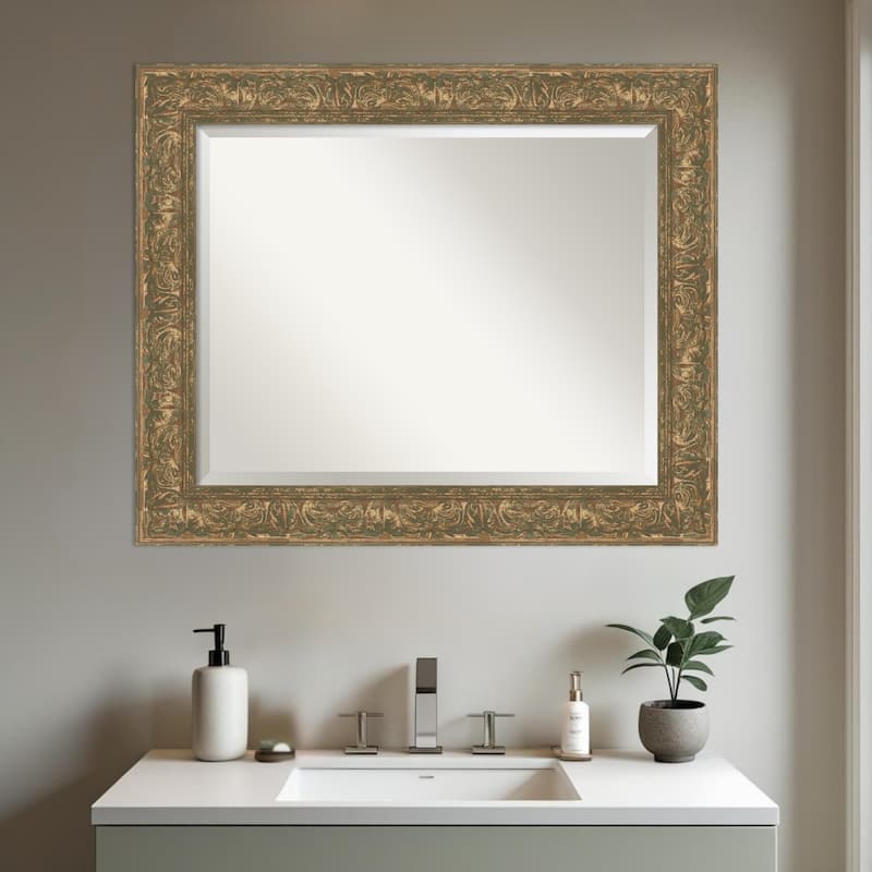 Luxe Beveled Framed Bathroom Vanity Wall Mirror