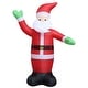 preview thumbnail 2 of 12, vidaXL Christmas Inflatable Santa Claus Holiday Decoration Ornament with LEDs