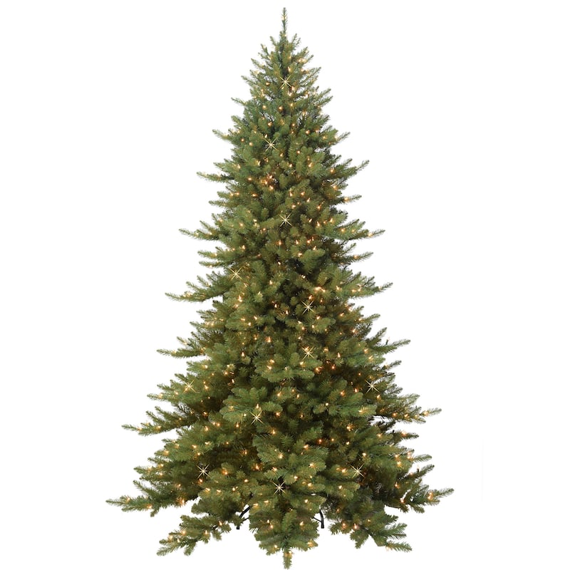 Pre-lit Royal Majestic Fraser Fir Artificial Christmas Tree - 9’ - Clear Lights - 9 Foot