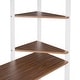 preview thumbnail 4 of 5, White Twin Metal Loft Bed With 2 Shelves And One Desk
