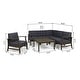 preview thumbnail 8 of 86, Christopher Knight Home - Outdoor Patio Conversation Set, Acacia Wood Frame, Cushions & Slatted Coffee Table