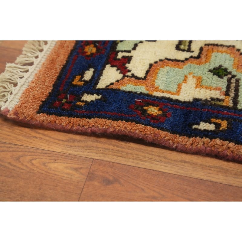 Hand-knotted Transitional Wool Carpet Yellow Oushak Rug Floral Oriental Area Rug - 10' 1'' X 7' 8''