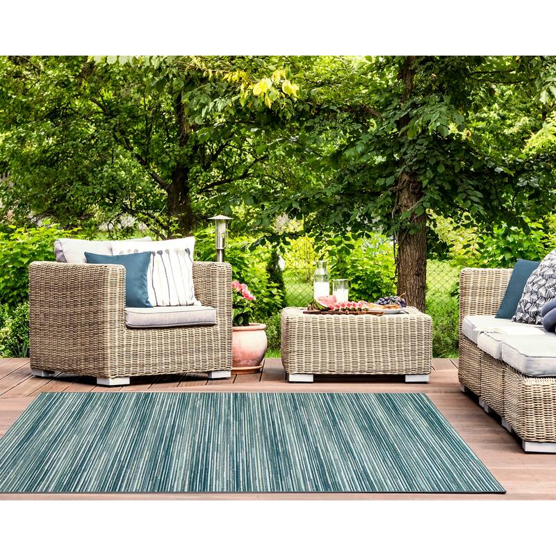 Liora Manne Marina Stripes Indoor/ Outdoor Area Rug