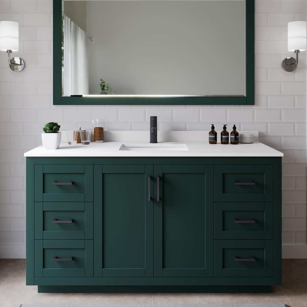 Wyndham Collection Miranda 60" Free Standing Single Basin Vanity Set