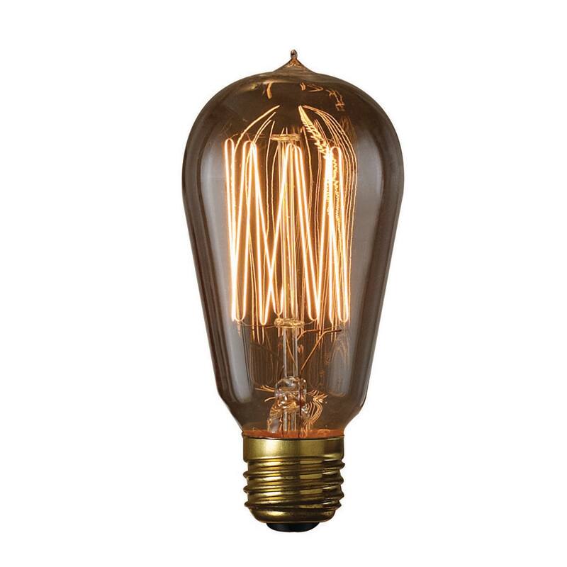 Bulbrite Pack of (4) Dimmable Antique Nostalgic Filament Incandescent Bulb