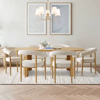 79" OvaL Restaurant Dining Set