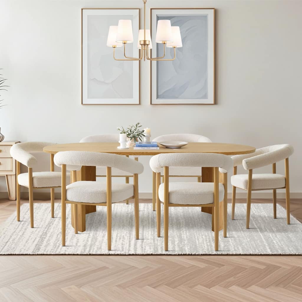 79" OvaL Restaurant Dining Set