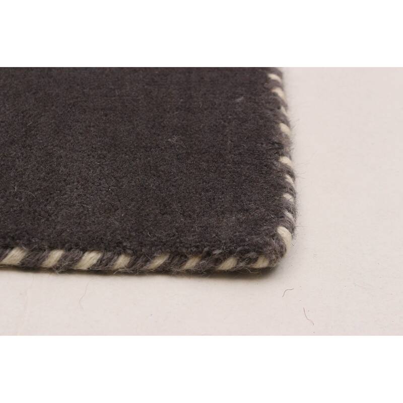 Kashkuli Gabbeh Grey Rug 6'2" x 9'5" - 6'2 x 9'5