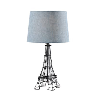 Eiffel Tower Table Lamp- Blue Shade