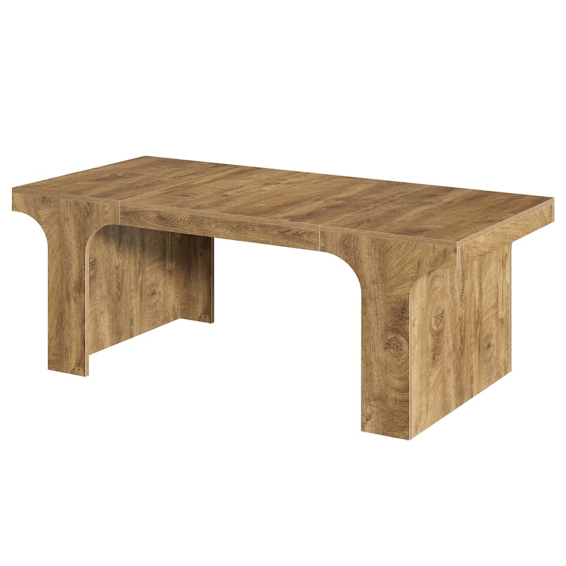 70.9" Executive Desk, Large Wood Computer Office Desk, Writing Table Business Workspace Home Office Accent Desk