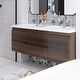 preview thumbnail 112 of 148, Floating Bathroom Vanity with Integrated Resin Top