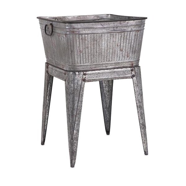 Shop 32 Rustic Silver Galvanized Metal Outdoor Patio Garden