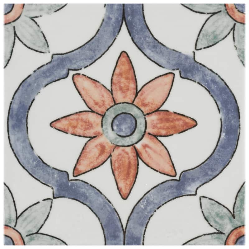 Merola Tile Bourges Arco 7-7/8" x 7-7/8" Ceramic Wall Tile