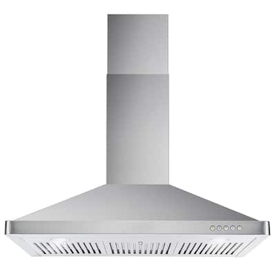 Cosmo 36 in. Ducted Wall Mount Range Hood with 380 CFM, 3 Fan Speeds