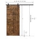 preview thumbnail 11 of 34, Barn Door With Solid Knotty Pine Paneled Wood and Hardware Kit(DIY)