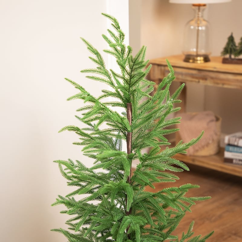 Medium Norfolk Pine Artificial Potted Christmas Tree