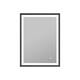 Wall Mounted Back Light Bathroom Framed LED Mirror Anti- Fog With Dimmable Light Touch Sensor And Memory Function