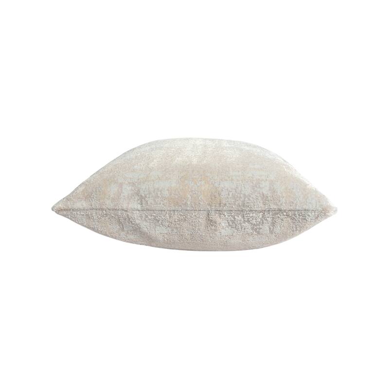 Sevita Beige/ Gray Modern Abstract Acrylic Blend Throw Pillow