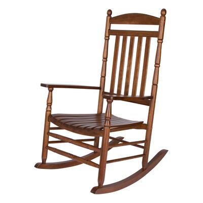 Rhode Island Genuine Hardwood Ergonomic Rocking Chair with Finials