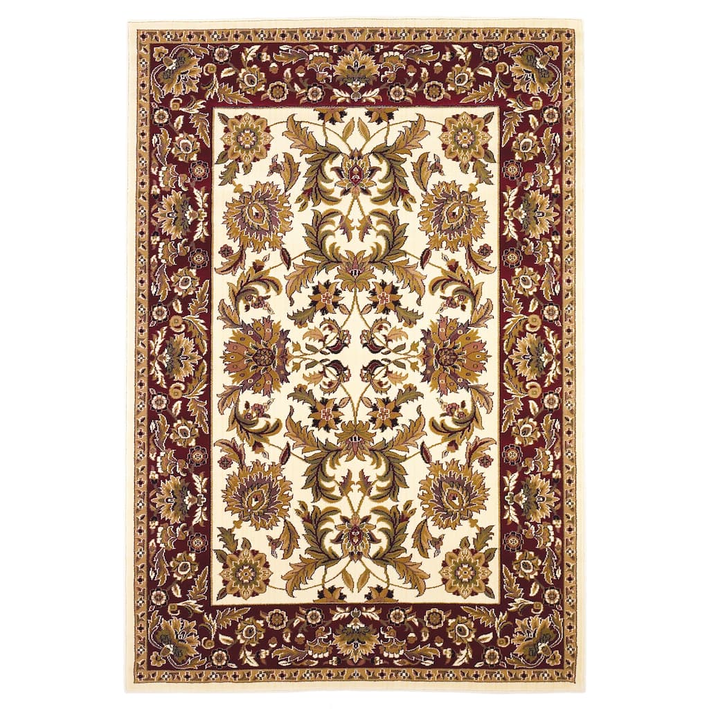 Copper Grove Veit Ivory/Red Classic Traditional Area Rug