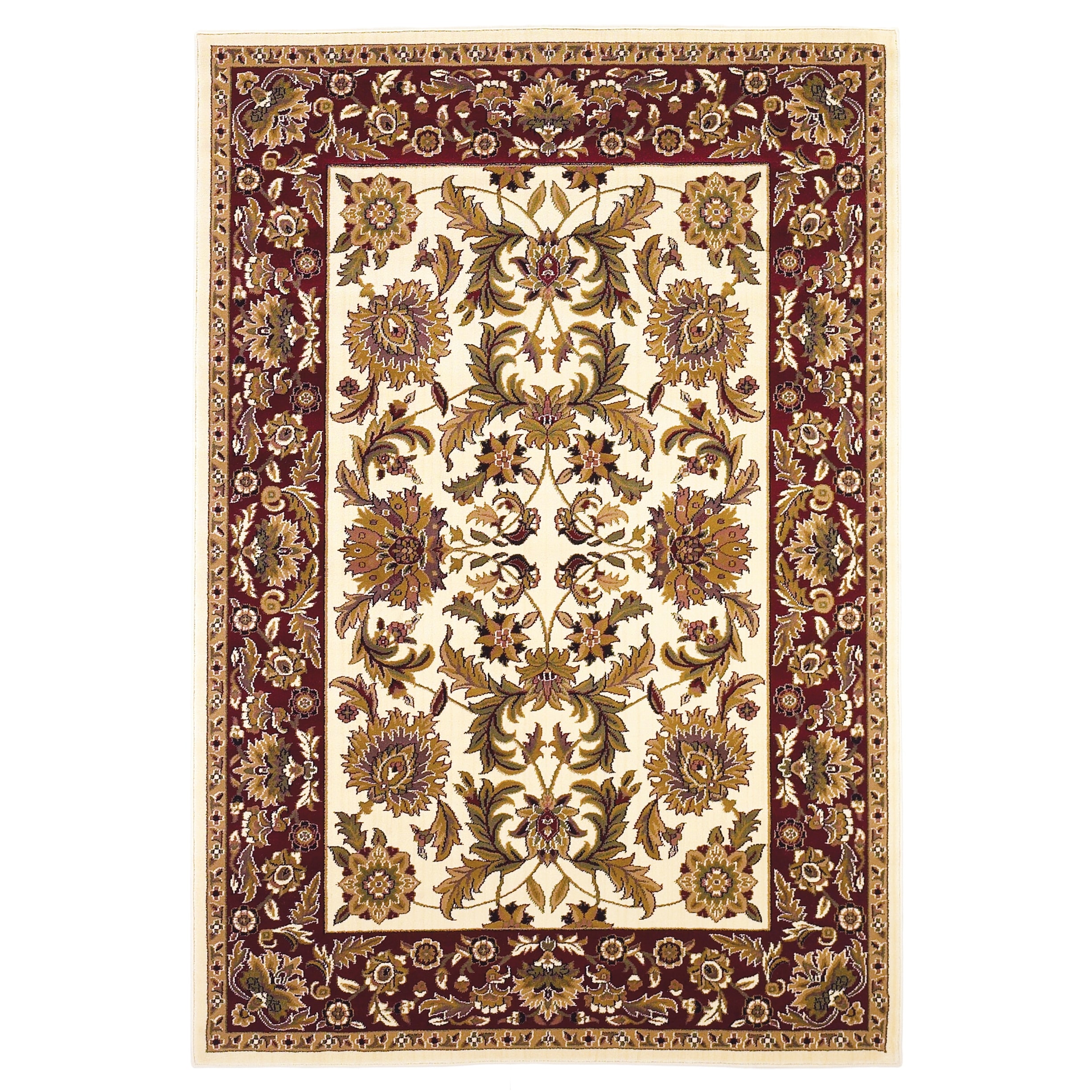 Copper Grove Veit Ivory/Red Classic Traditional Area Rug