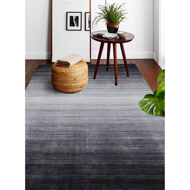 Bashian Hand Loomed Zabel Wool And Viscose Rug