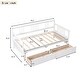 preview thumbnail 13 of 16, Twin Size Floor Bed Frame for Kids, Wood Montessori Floor Beds with Fence Rail for Boys Girls