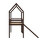preview thumbnail 10 of 11, Twin Loft Bed with Slide, House Bed with Slide,Gray Imagination House Kids Bed