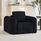 preview thumbnail 1 of 63, Cloud Sofa Corduroy Deep Seat Couch Oversized Compression Loveseat Sofa Chair - Black