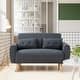 Loveseats that Match Polyester Nursery Glider Rocker with Ottoman - Brown Wood Base and Thick Padded Seat