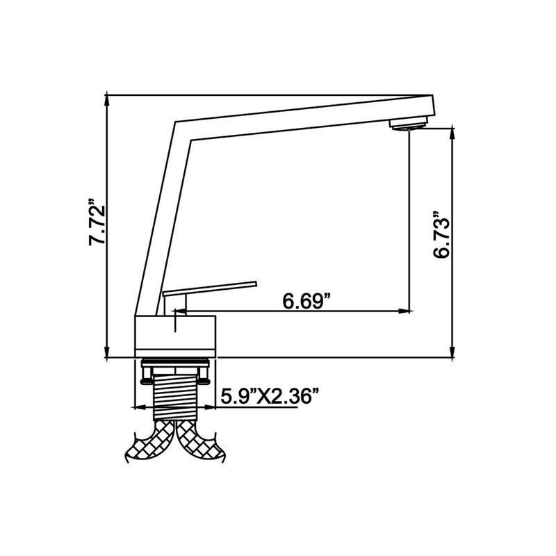 Single-Handle Bathroom Faucet for Sink with Deckplate, Single-Hole Basin Faucets