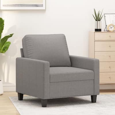 vidaXL Sofa Chair Light Gray 23.6" Fabric - 30.7" x 30.3" x 31.5"