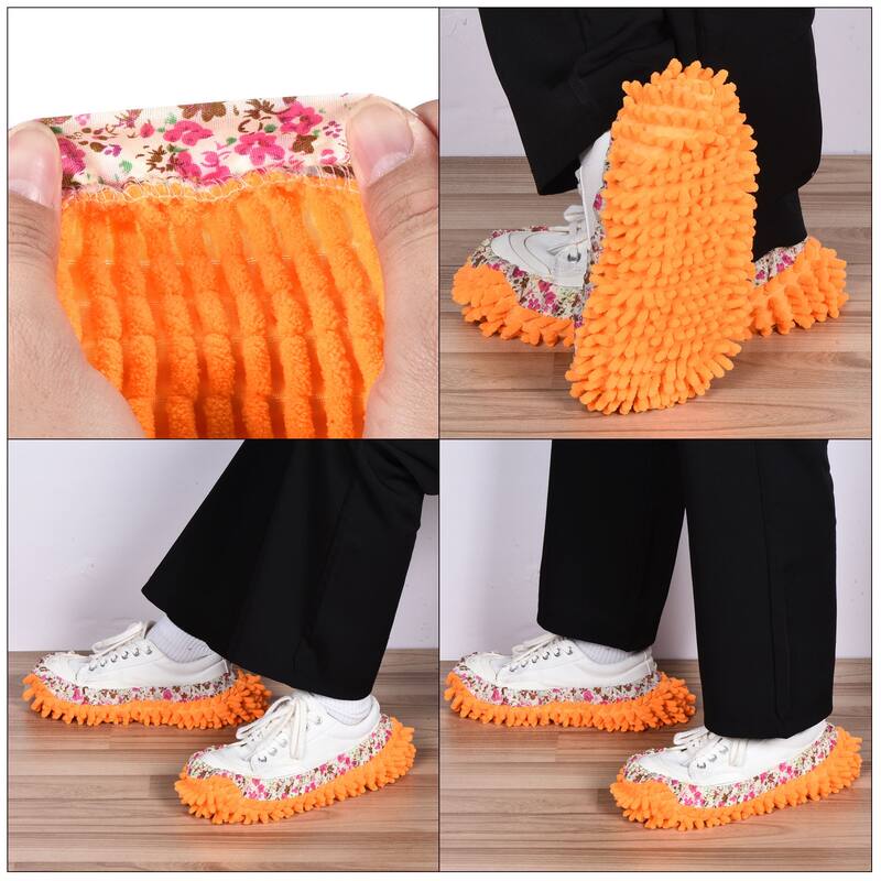 Washable Cleaning Shoes Cover Multifunction Chenille Microfiber Mop