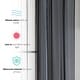 preview thumbnail 3 of 4, HLC.me Sheer Voile Window Treatment Rod Pocket Curtain Panels for Bedroom, Living Room, Kitchen - Set of 2 panels