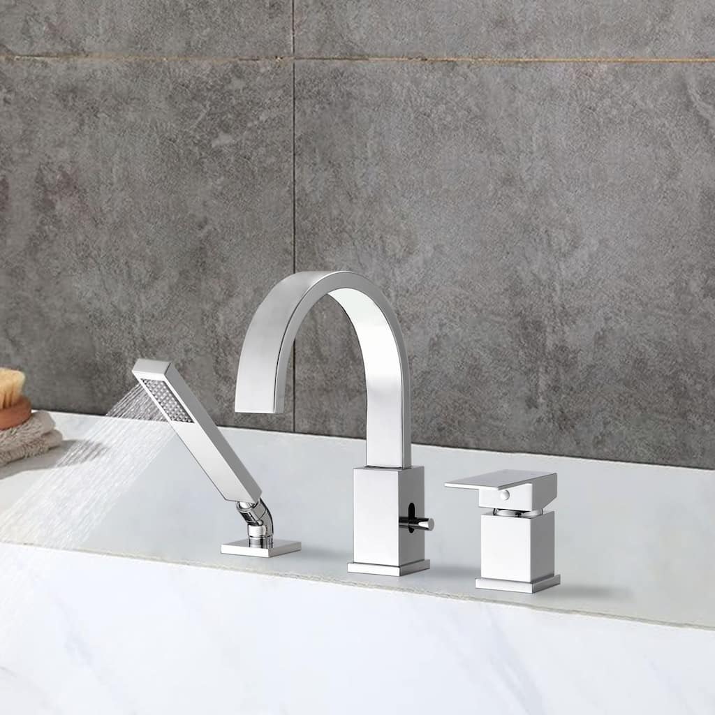 Waterfall Bathtub Faucet Set with Sprayer