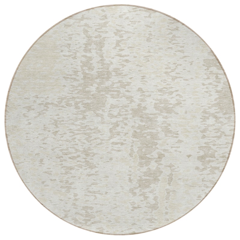 Machine Washable Indoor/ Outdoor Modern Abstract Chantille Rug