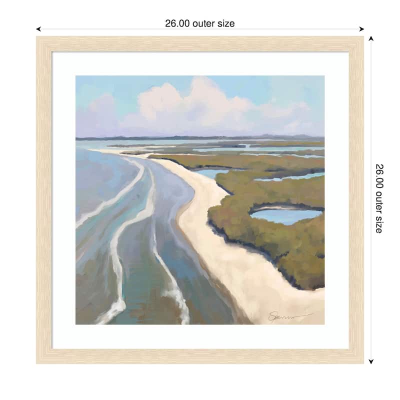 Kate and Laurel Framed Art coastal visions by Mary Sparrow