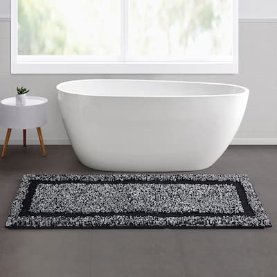 Home Heathered Hotel Microfiber Bath Rug Runner