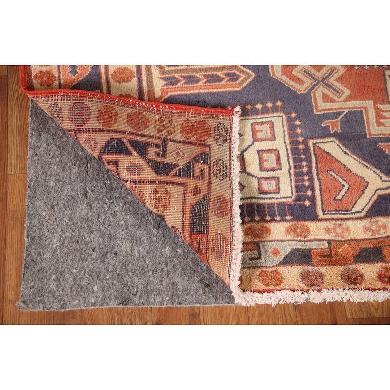 Vegetable Dye Meshkin Persian Vintage Area Rug Handmade Wool Carpet - 5'1"x 9'2"